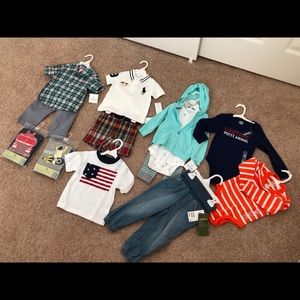 Boys clothes NWT. Size ranging from 12-18months.